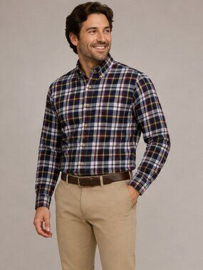 Brooks Brothers Men’s Regent Fit Plaid Flannel Button Down Shirt - Size Large